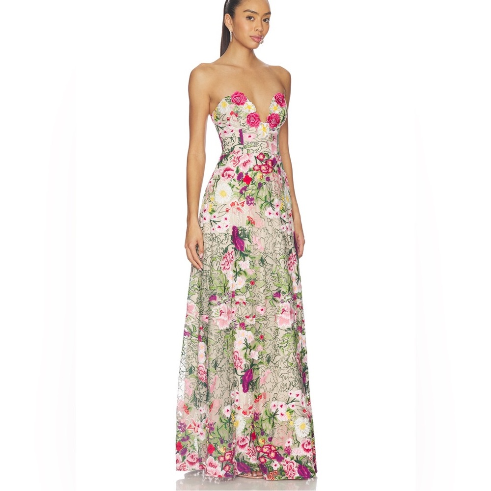 ELLIATT FLORA GOWN nude multi floral SIZE XS